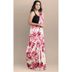Women's Joya Silk Saree with Blouse (Pink, 5-6 Mtrs)